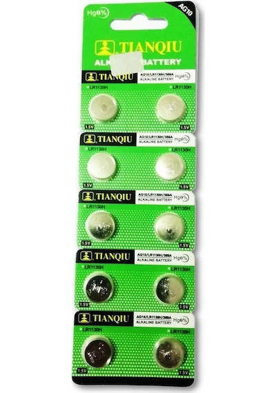 Tıanqıu 10 Adet Lr1130 Ag10 Cihaz Ve Saat Pili