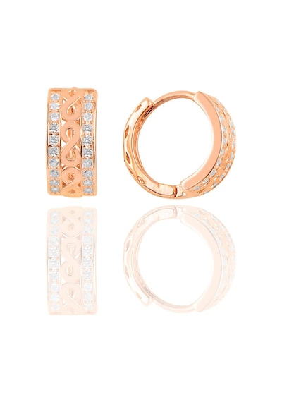 Gümüş Rose Sonsuzluk Halka Küpe N11.48297