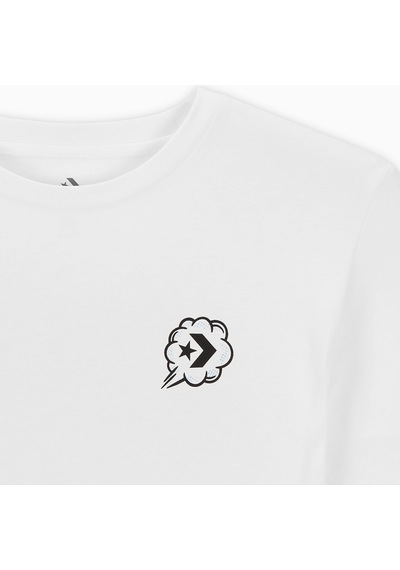 Converse Classic Erkek Grafik Baskılı Beyaz T-shirtdüz10027110