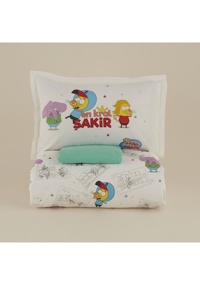 Karaca Home X Kral Şakir En Kral Şakir Tek Kişilik Nevresim Takımı Renkli