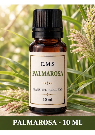 Palmarosa Esansiyel Uçucu Yağ Buhurdanlık Yağı Difüzör Esansı Oda Kokusu Esansı Mum Esansı 10 Ml.