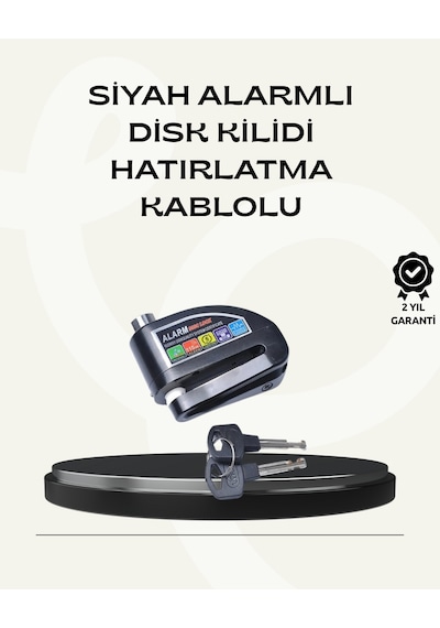 Nrzsnt Çift Modlu 110db Alarmlı Disk Kilidi Suya Dalı