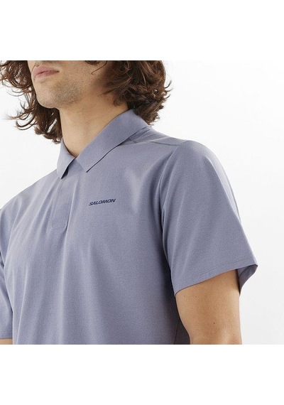 Salomon Lc2439500 Trackline Polo M Erkek Polo Tişört Mavi