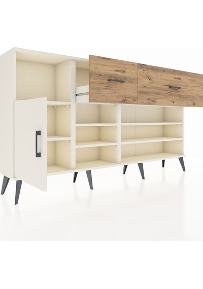 Arges Konsol 6 Raflı 2 Çekmeceli Tek Kapaklı 176x30x99 Aytaşı-aytaşı/çam Aytası/atlas Çam - Aytası Arges Konsol 6 Raflı 2 Çekmeceli Tek Kapaklı 176x30x99 Aytaşı-aytaşı/çam Aytası/atlas Çam - Aytası