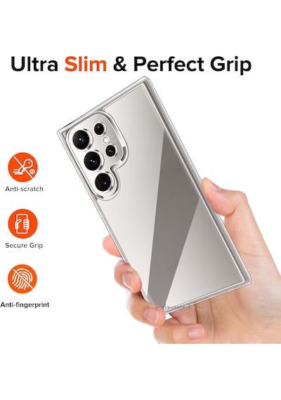Samsung Galaxy S25 Ultra Uyumlu Kılıf Kamera Korumalı Şeffaf Silikon