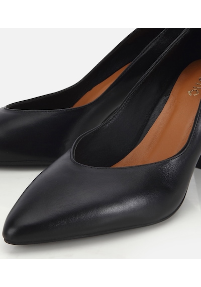 Hotiç Kadın Deri Siyah Kısa Topuklu Stiletto 01ayh321960a100 01ayh321960a100 Siyah