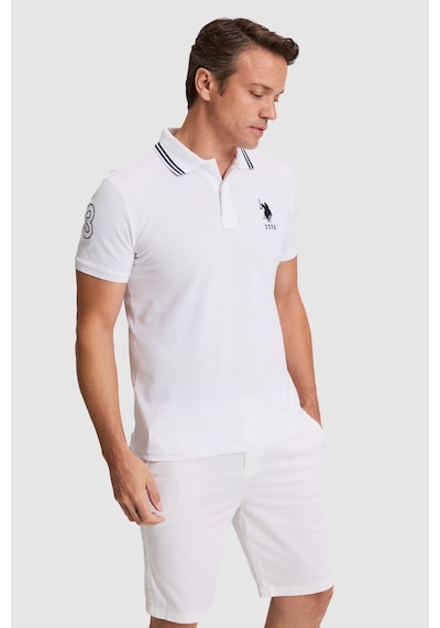 U.S. Polo Assn. U.s. Polo Assn. Erkek Beyaz Tişört Basic 50322384-vr013