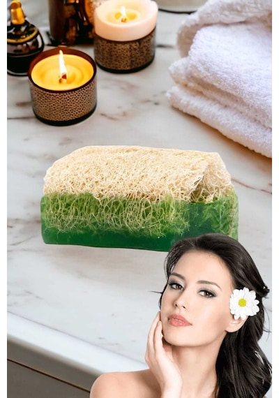 2'li Doğal Kabak Lifli Yüz Bakım Peeling Sivilce Akne Leke Temizleme Gerdirme Güzellik Seti