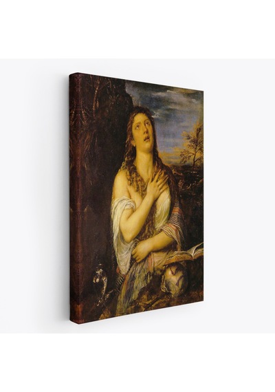 Titian Tiziano Vecellio'un 'tövbe Eden Magdalene' Eseri Kanvas Tablo-5125 70 X 100