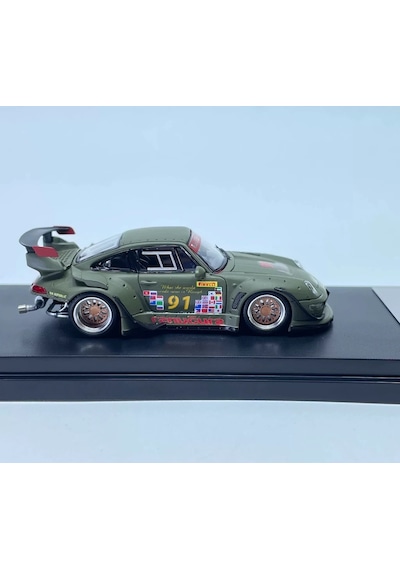 Street Warrior 1/64 Porsche 911 964 Rwb Matte Green 91