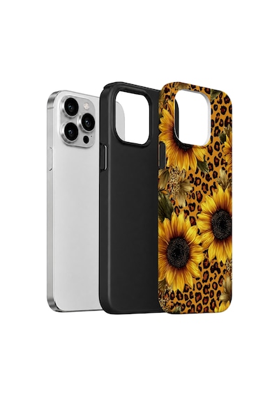 Velvoria Valestra Ay Çiçekli Leopar Apple iPhone Uyumlu 12 Pro Max Darbe Korumalı Kılıf Valestra Select - Ay Çiçekli Leopar