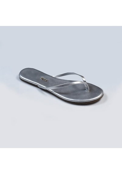 Tkees Flip Flop Terlik Parmak Arası Terlik Gri Gümüş