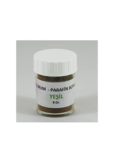 Parti Vitrini Yeşil Renk Jel Mum Ve Parafin Toz Boyası 5 Gr Açık