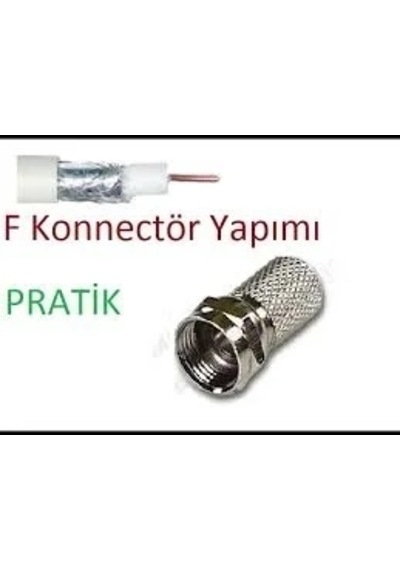Ef Vida 50 Parça Uydu Konnektör Rg-6-f 5468