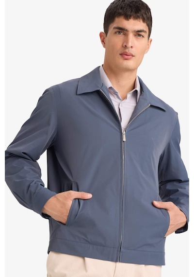 Defacto Slim Fit Dar Kesim Polo Yaka Astarlı Fermuarlı Mont F7821ax26spın269 İndigo-ın269 Defacto Slim Fit Dar Kesim Polo Yaka Astarlı Fermuarlı Mont F7821ax26spın269 İndigo-ın269