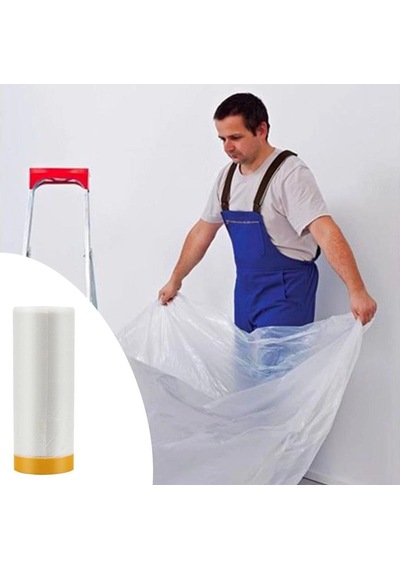 Boya Badana Eşya Koruma Hışır Örtüsü 280cm X 15 Mt Yapışkanlı Hışır Örtü Bx40