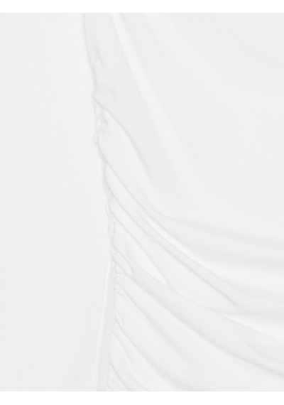 Dilvin 32675 Omuzları Açık Top-beyaz