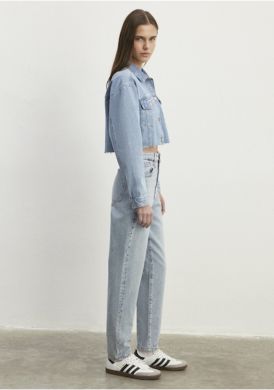 Mavi - Brenda 90lar İndigo Mavisi Jean Ceket 1110118-86443 Mavi