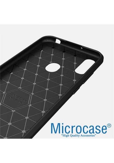 Microcase Huawei Honor 8A Pro Brushed Carbon Kilif + Cam (Seç) 369192287