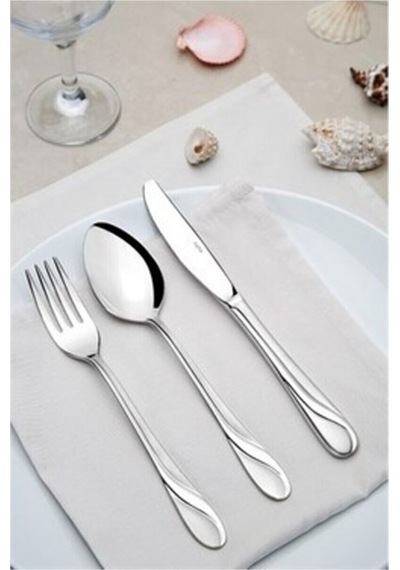 Safir Sade 12 Ad. Yemek Bıçak Takımı 18-10