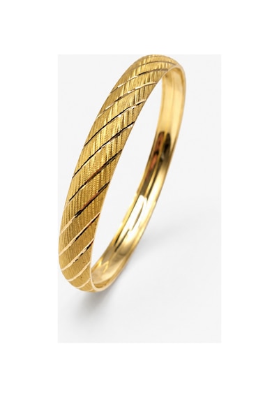 22 Ayar Tse Belgeli 8 Gram Yan Desen Işıltılı İşçiliksiz Altın Bilezik 8 Mm Gold Ajda Düğün