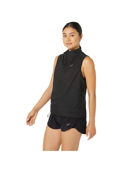 Asics Metarun Packable Gılet Kadın Siyah Yelek 2012c974-001 Siyah