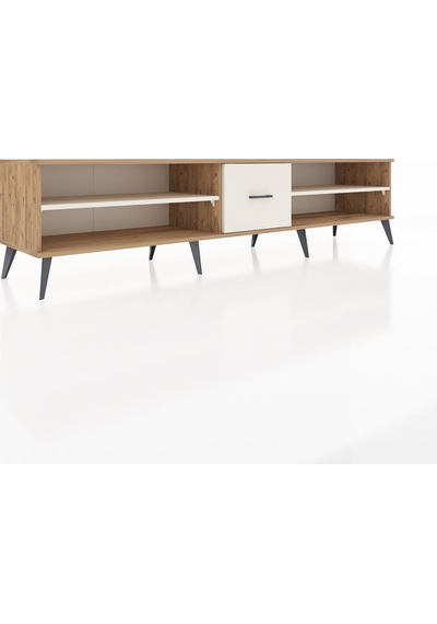 Hyperion Tv Ünitesi 2 Raflı Tek Çekmeceli 220x44x51 Çam-aytaşı Aytası/aytası - Atlas Çam Hyperion Tv Ünitesi 2 Raflı Tek Çekmeceli 220x44x51 Çam-aytaşı Aytası/aytası - Atlas Çam