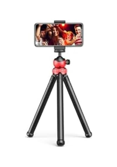 Esnek Monopod Tripod Youtuber Yayıncılar Ve Sosya Medya İçin İdeal 30cm Ahtapot 360 Derece Taşınabilir Ayakları Bükülebilir Selfie Telefon Tutuculu 3 Ayaklı Kampda Tatilde Gezilerde