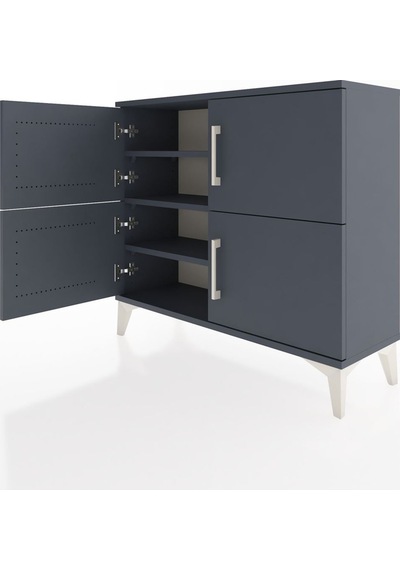 Arges Şifonyer 3 Raflı 4 Kapaklı 88x30x80 Antrasit-antrasit Antrasit Arges Şifonyer 3 Raflı 4 Kapaklı 88x30x80 Antrasit-antrasit Antrasit