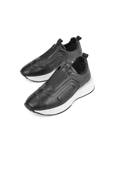 Ziya, Kadın Hakiki Deri Sneaker 1531050z26802480pk Siyah 1531050z26802480pk 000 Siyah