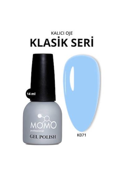 Momo Professional Kalıcı Oje K071 Bebek Mavisi 14 Ml