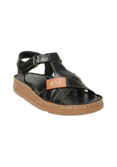 Mammamia D25ys-2440 Kadın Hakiki Deri Comfort Sandalet Siyah Siyah