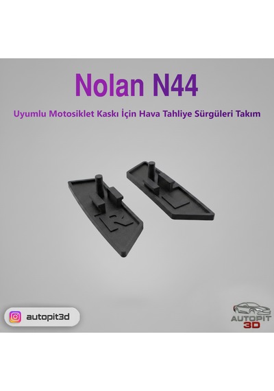 Nolan N44 Uyumlu Hava Tahliye Sürgüleri Sağ-sol Takım