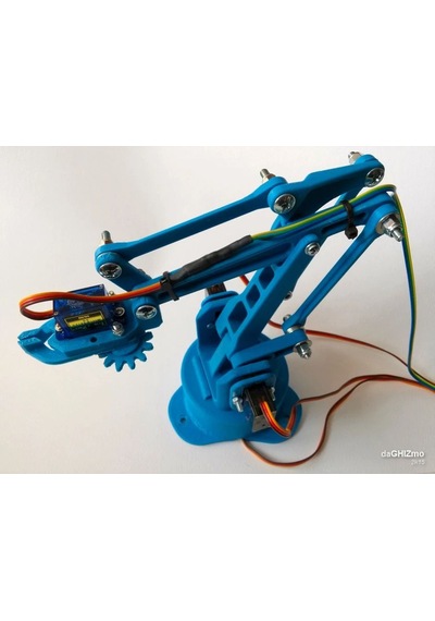Arduino Plastik Robot Kol Parçaları Demonte