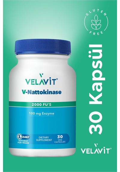 Velavit V-Nattokinase Takviye Edici Gıda 30 Kapsül