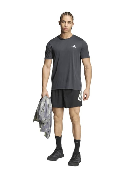 Adidas Run Ess Erkek Spor Tişört - Kg3190 Siyah