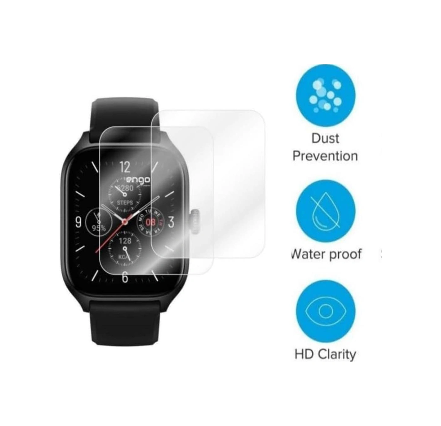 Haylou Smart Watch 2 Ekran Koruyucu Tpu Film Şeffaf 2 Adet