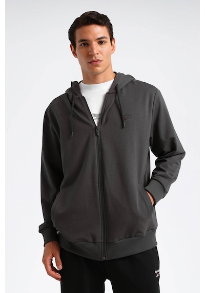 Reebok Fermuarlı Sweatshirt Erkek Gri Nıkı Fz 000000000102701496