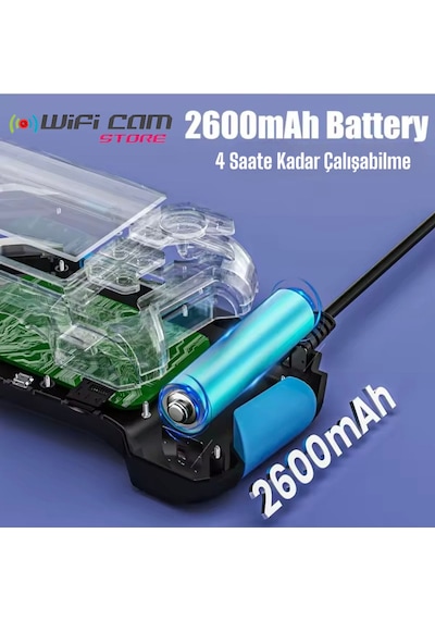360 Motorlu Ekranlı Çift Lensli 10 Metre Yılan Kamera
