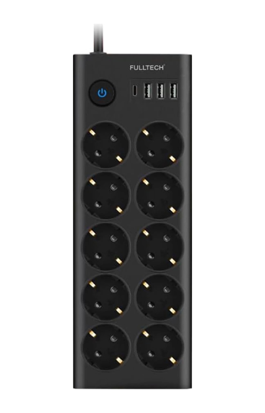 Fulltech Ftr14 Type-c Girişli Akım Korumalı 10 Lu Priz, 3 Usb 0 - 2 M