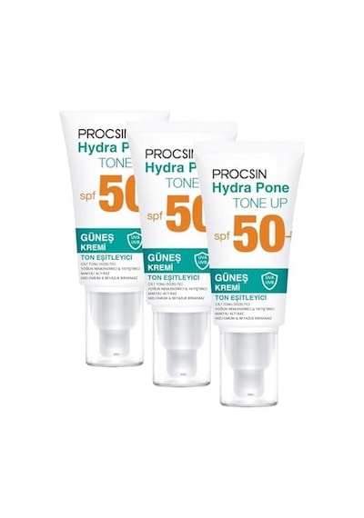 Procsın Hydra Pone Spf 50+ Güneş Kremi 50 Ml 3 Paketi 0