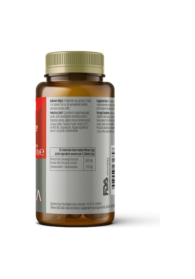 Talya  Korean Red Ginseng Kırmızı Kore Ginsengi Eki İçeren Takviye Edici Gıda 60 Tablet