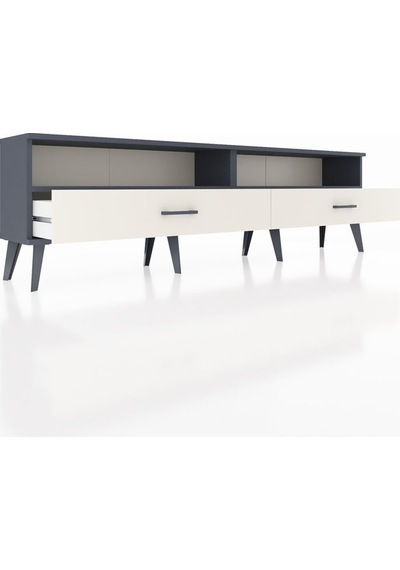 Arges Tv Ünitesi 2 Raflı 2 Çekmeceli 176x30x51 Antrasit-antrasit/aytaşı Antrasıt/aytası Arges Tv Ünitesi 2 Raflı 2 Çekmeceli 176x30x51 Antrasit-antrasit/aytaşı Antrasıt/aytası