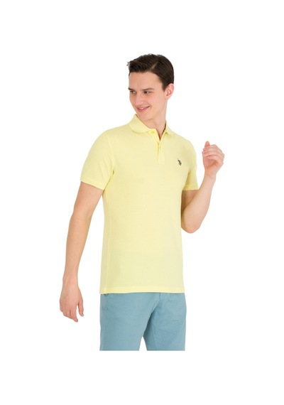 U.S. Polo Assn. Erkek Polo Yaka T-shirt Sari