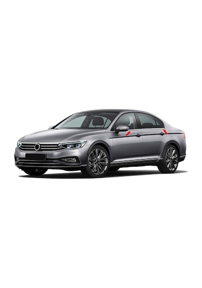 Passat B8.5 Far Üstü Çıta Krom 3 Parça 2019 2020 2021 2022 2023