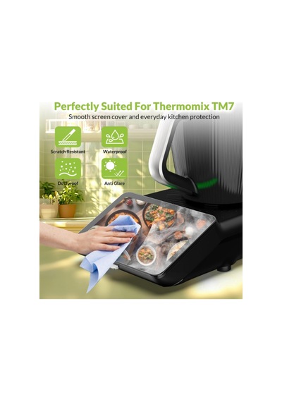 Thermomix Tm7 Uyumlu 9h Kırılmaz Nano Cam Ekran Koruyucu Çizilmeye Dayanıklı Şeffaf-9hnona