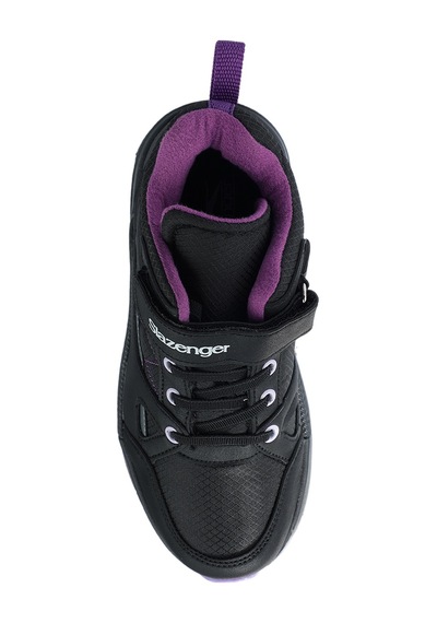 Slazenger KESHA Çocuk Cırt Cırtlı Siyah - Mor Bot