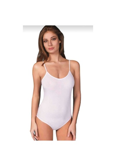 Berrak 2081 İp Askılı Çıtçıt Body Beyaz
