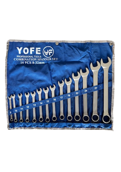 Yofe 14 Parça Kombine Anahtar Seti 8-32mm