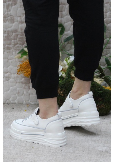 Fort Guja 24y314-8 News Fashion Gizli Dolgu Topuk Sneaker Kadın Ayakkabı Gri